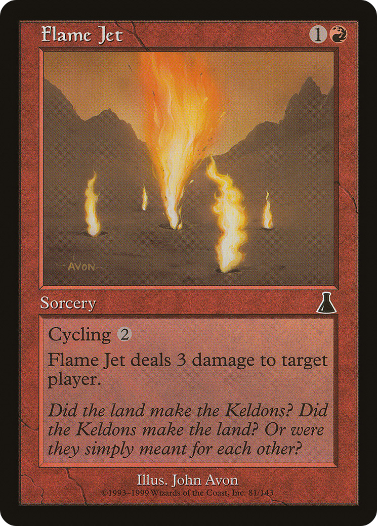 Flame Jet (UDS-081) - Urza's Destiny