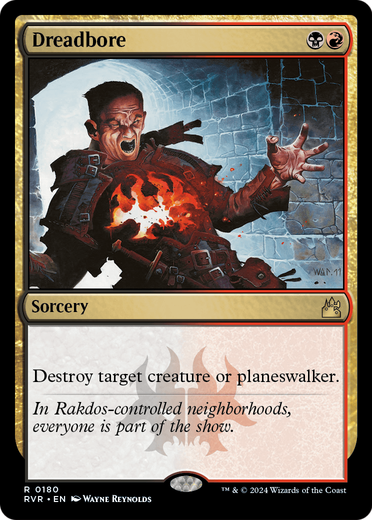 Dreadbore (RVR-180) - Ravnica Remastered Foil