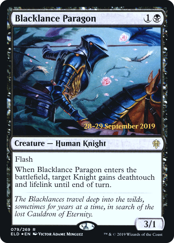 Blacklance Paragon (PRE-079) - Throne of Eldraine Promos Foil