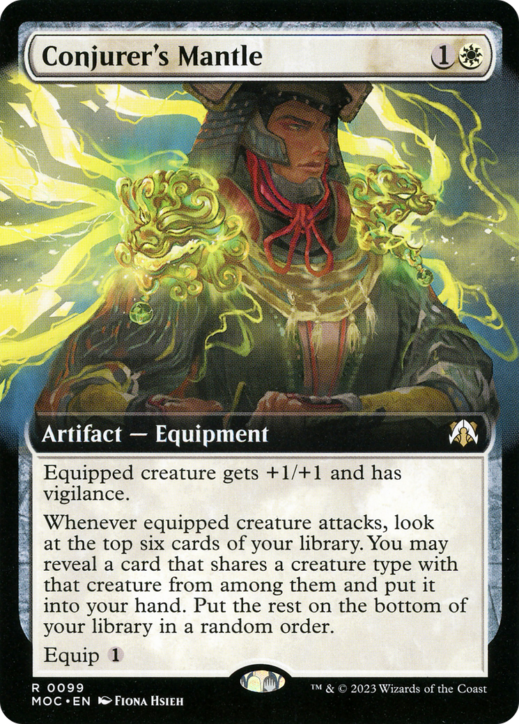 Conjurer's Mantle (Extended Art) (MOC-099) - March of the Machine Commander: (Extended Art) Foil