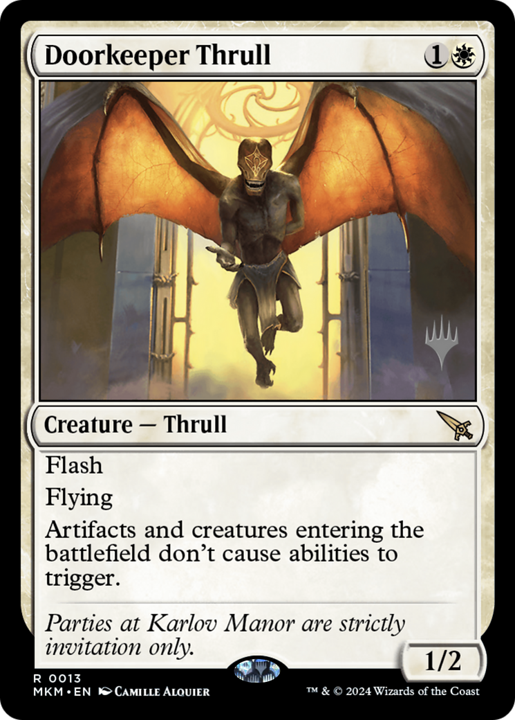 Doorkeeper Thrull (PPMKM-013) - Murders at Karlov Manor Promos Foil