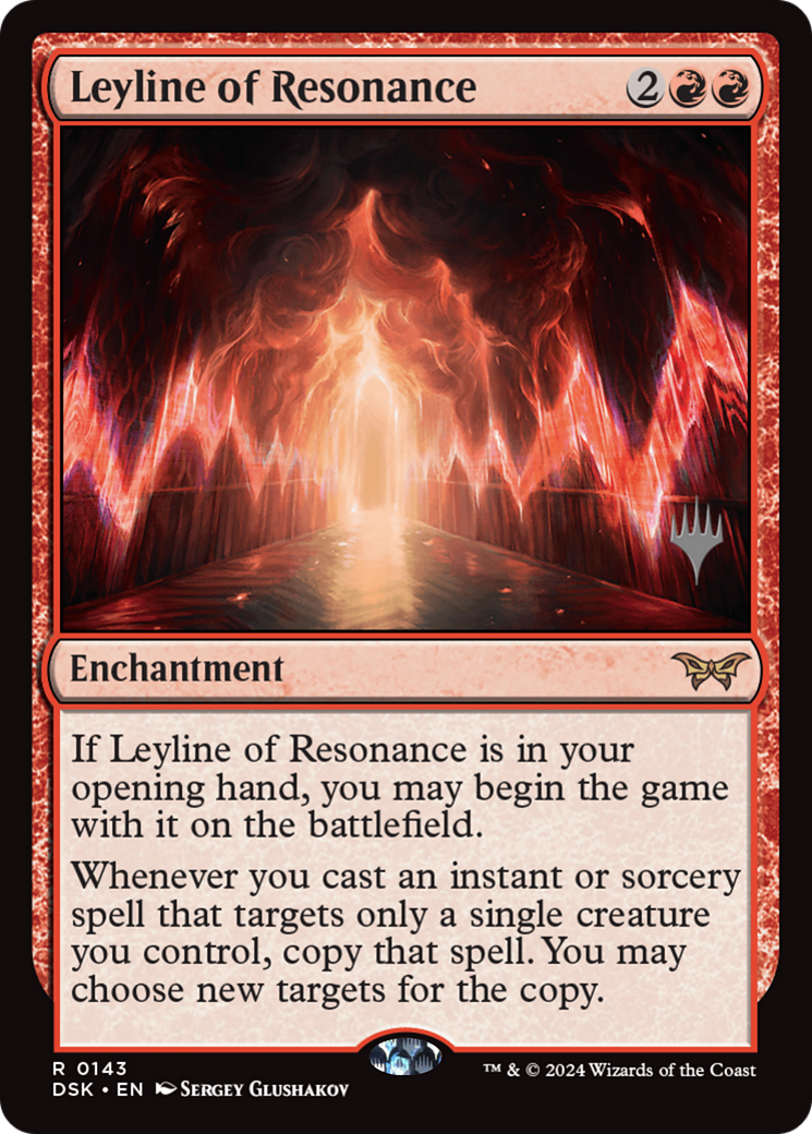 Leyline of Resonance (PPDSK-143) - Duskmourn: House of Horror Promos Foil