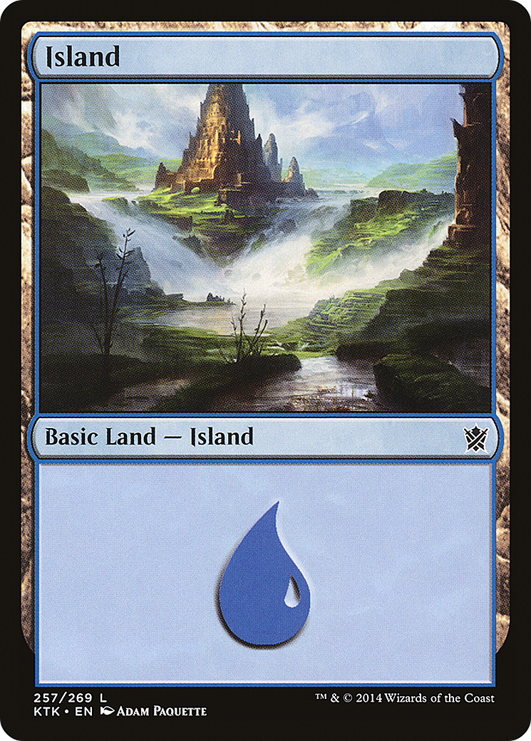 Island (257) (KTK-257) - Khans of Tarkir Foil