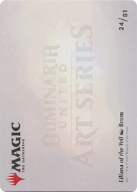 Liliana of the Veil // Liliana of the Veil (ADMU-024) - Dominaria United Art Series (Borderless)