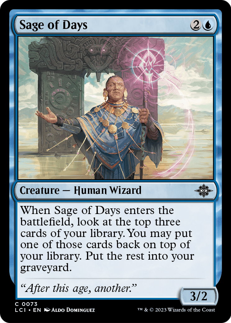 Sage of Days (LCI-073) - The Lost Caverns of Ixalan Foil