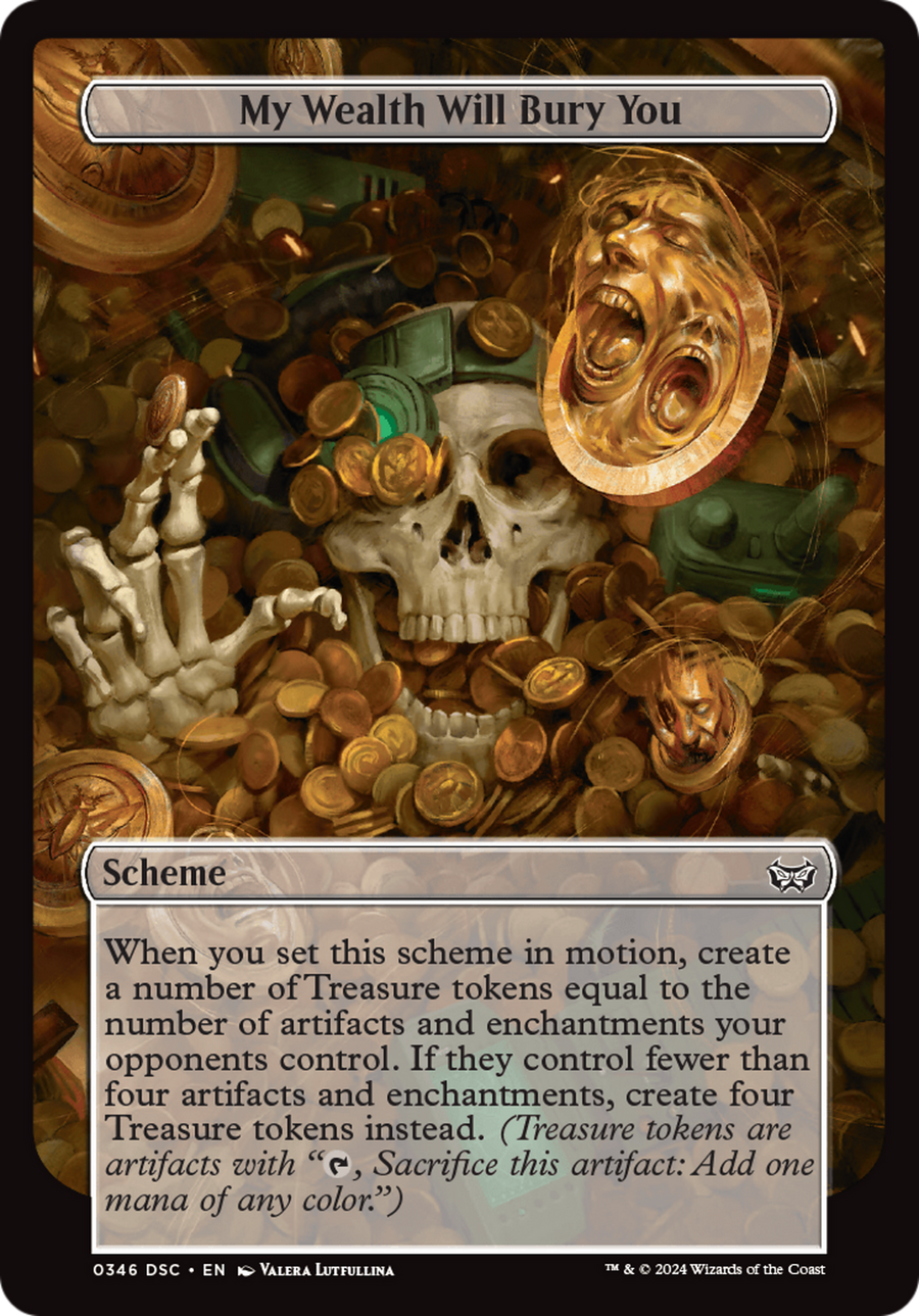 My Wealth Will Bury You (Full Art) (A:DSC-346) - Duskmourn: House of Horror Commander