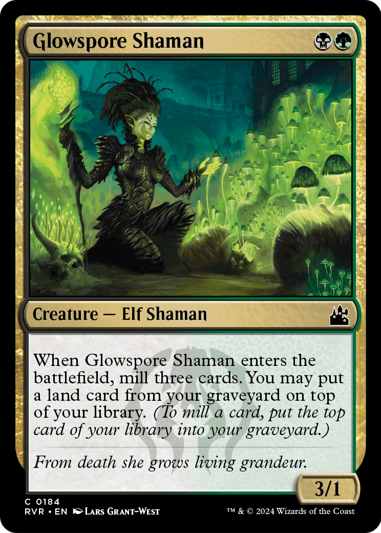 Glowspore Shaman (RVR-184) - Ravnica Remastered