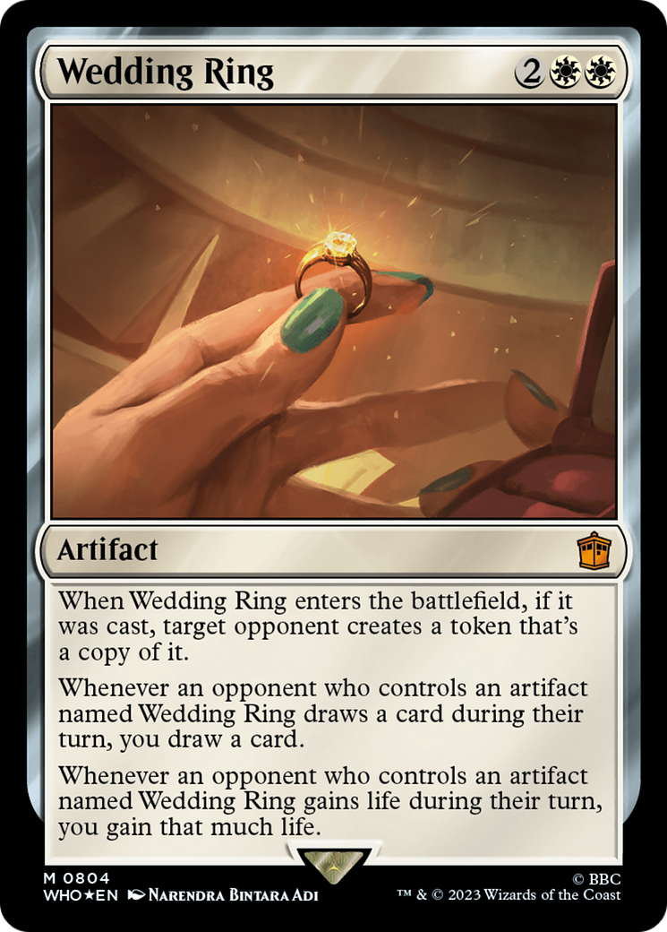 Wedding Ring (Surge Foil) (WHO-804) - Doctor Who Foil