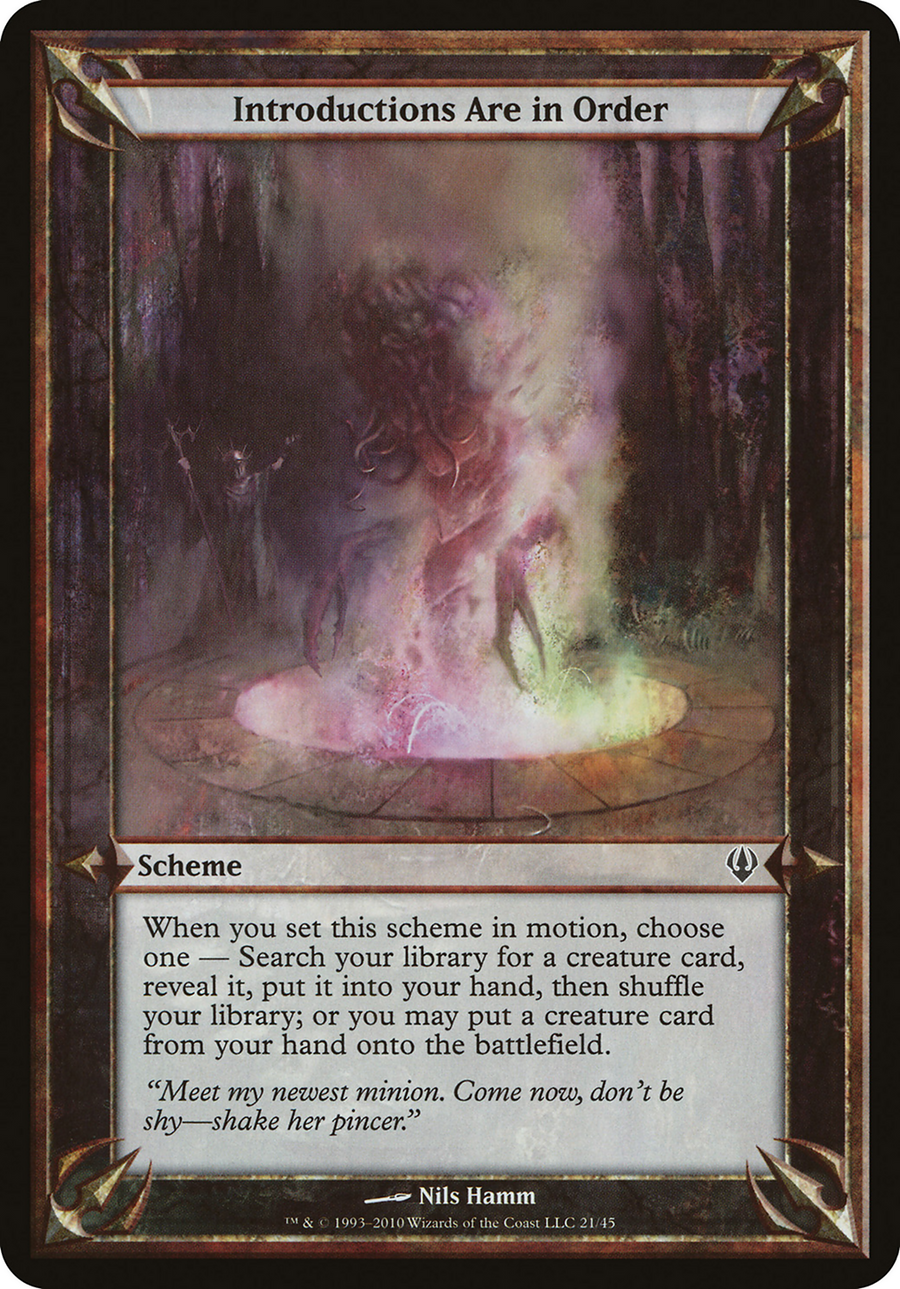 Introductions Are in Order (Archenemy) (OVER-) - Archenemy Schemes