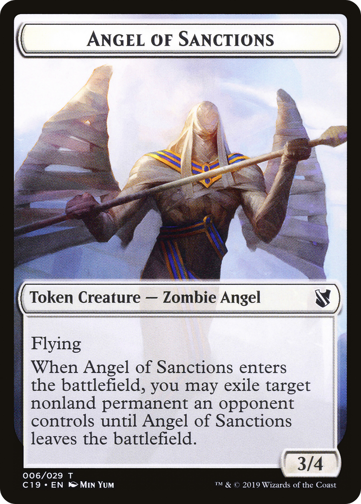 Angel of Sanctions (TC19-006) - Commander 2019 Tokens
