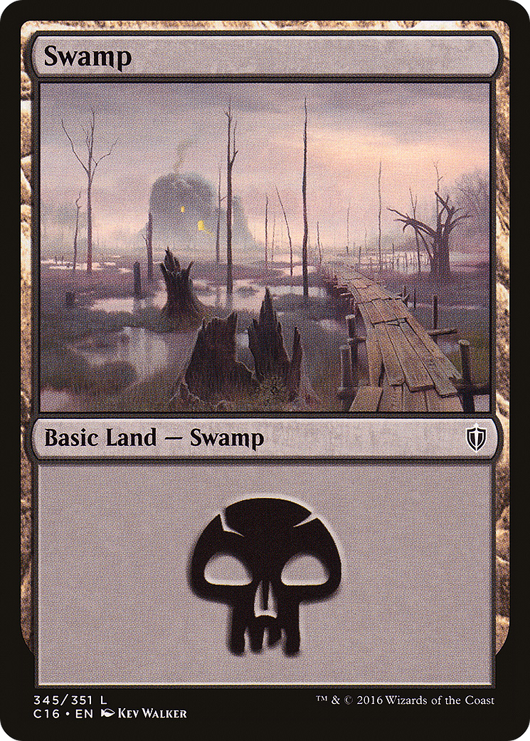Swamp (345) (C16-345) - Commander 2016