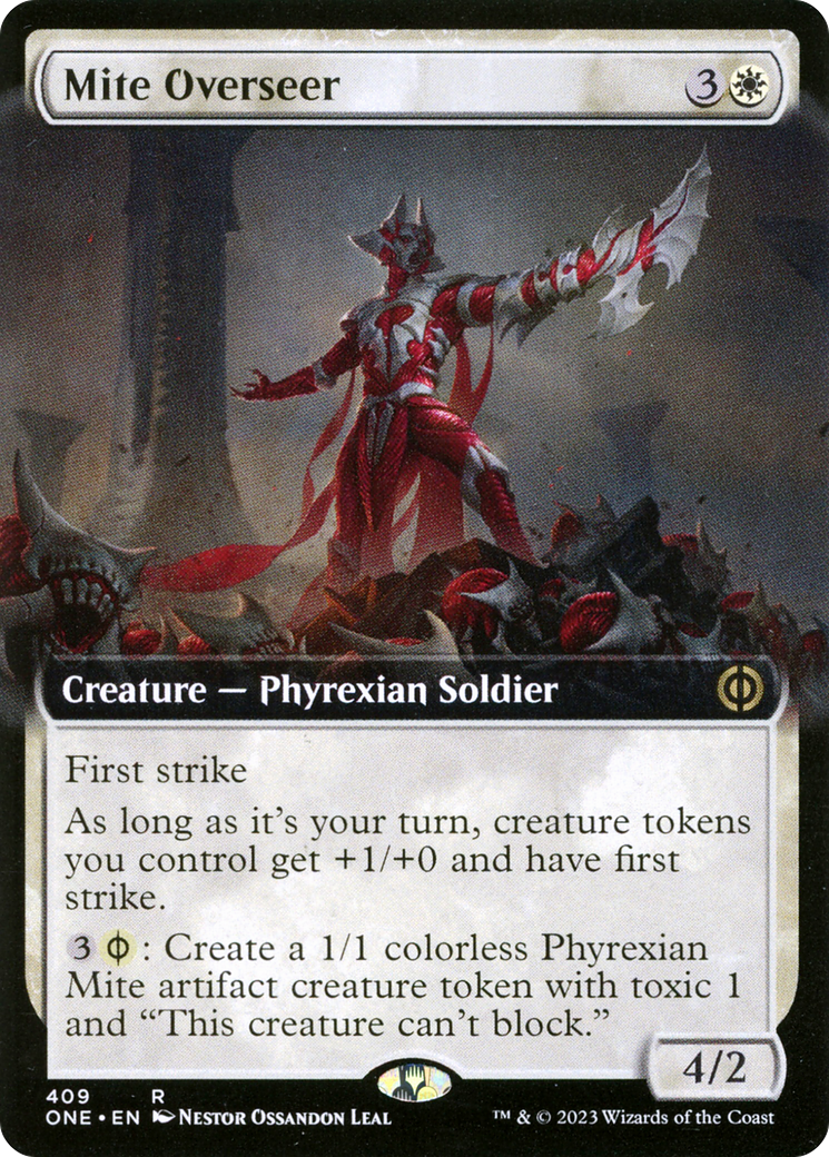 Mite Overseer (Extended Art) (ONE-409) - Phyrexia: All Will Be One: (Extended Art) Foil