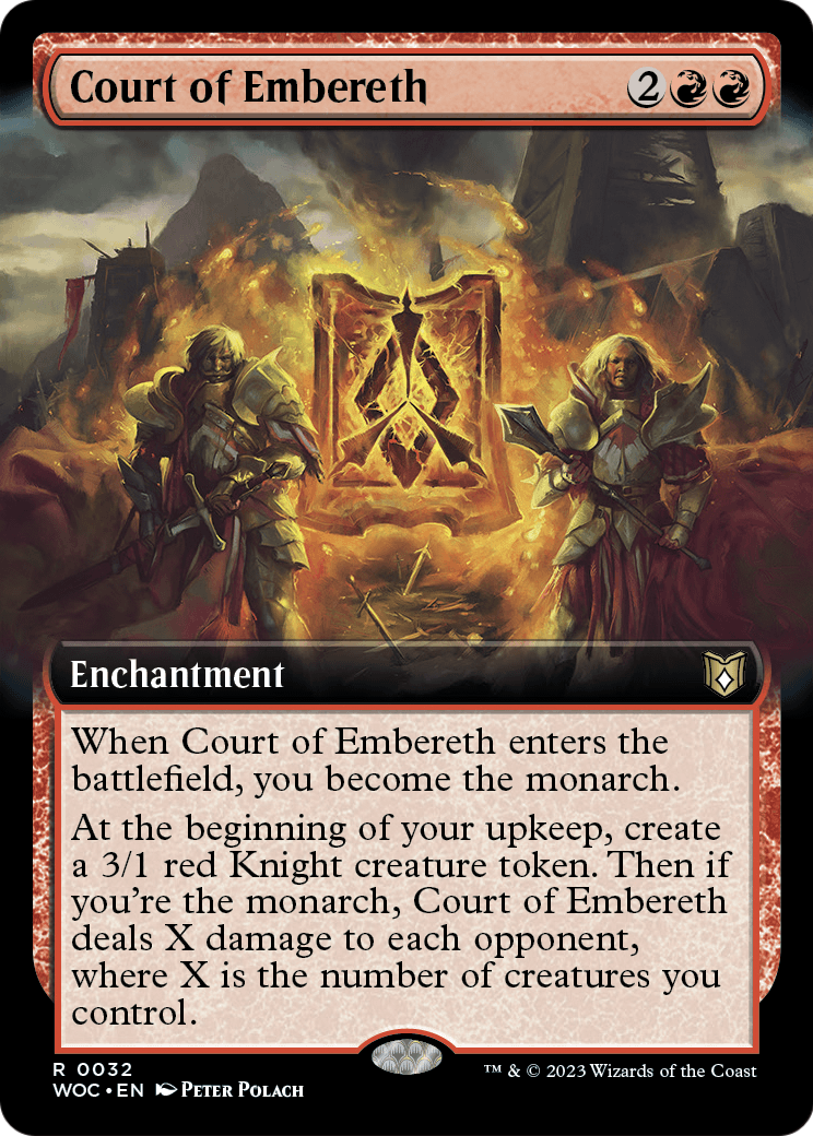 Court of Embereth (Extended Art) (WOC-032) - Wilds of Eldraine Commander: (Extended Art)