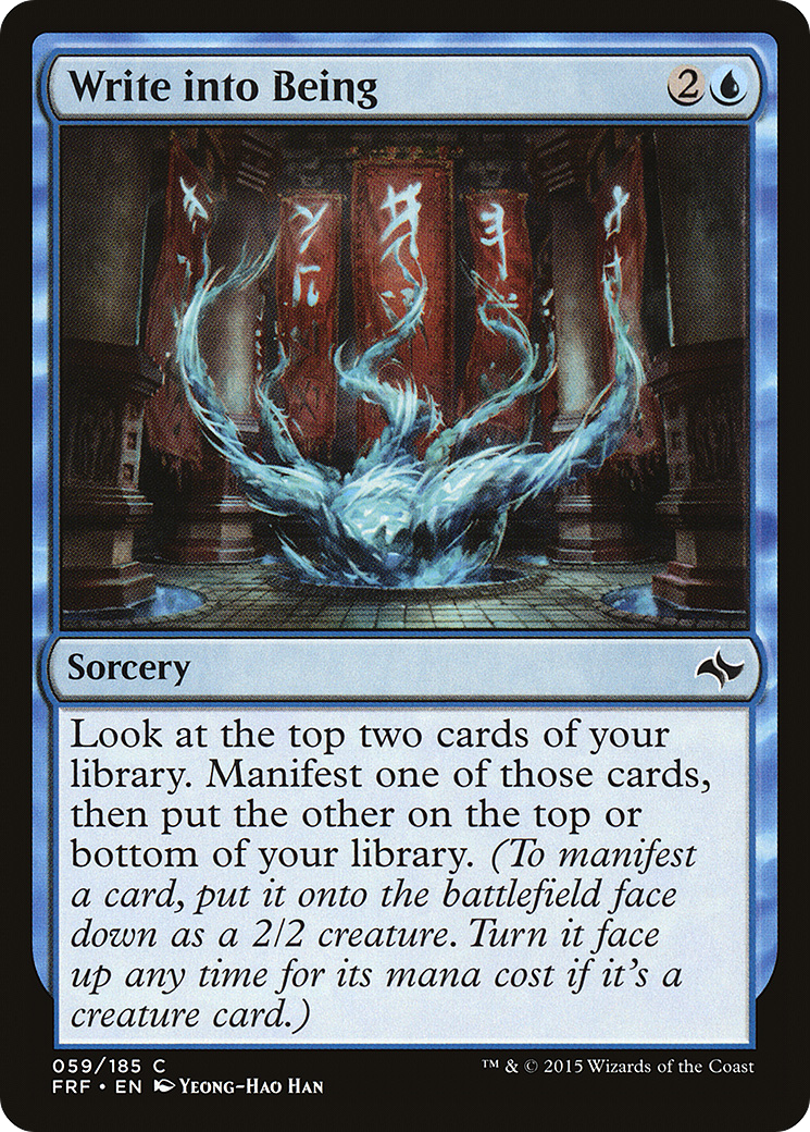 Write into Being (FRF-059) - Fate Reforged Foil