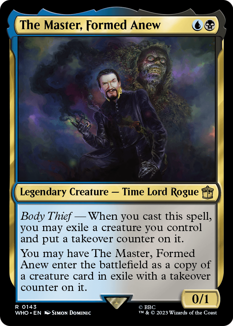 The Master, Formed Anew (WHO-143) - Doctor Who Foil
