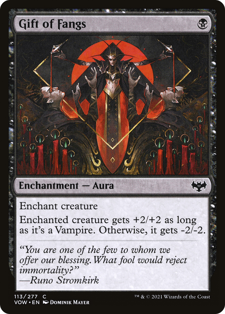 Gift of Fangs (VOW-113) - Innistrad: Crimson Vow Foil