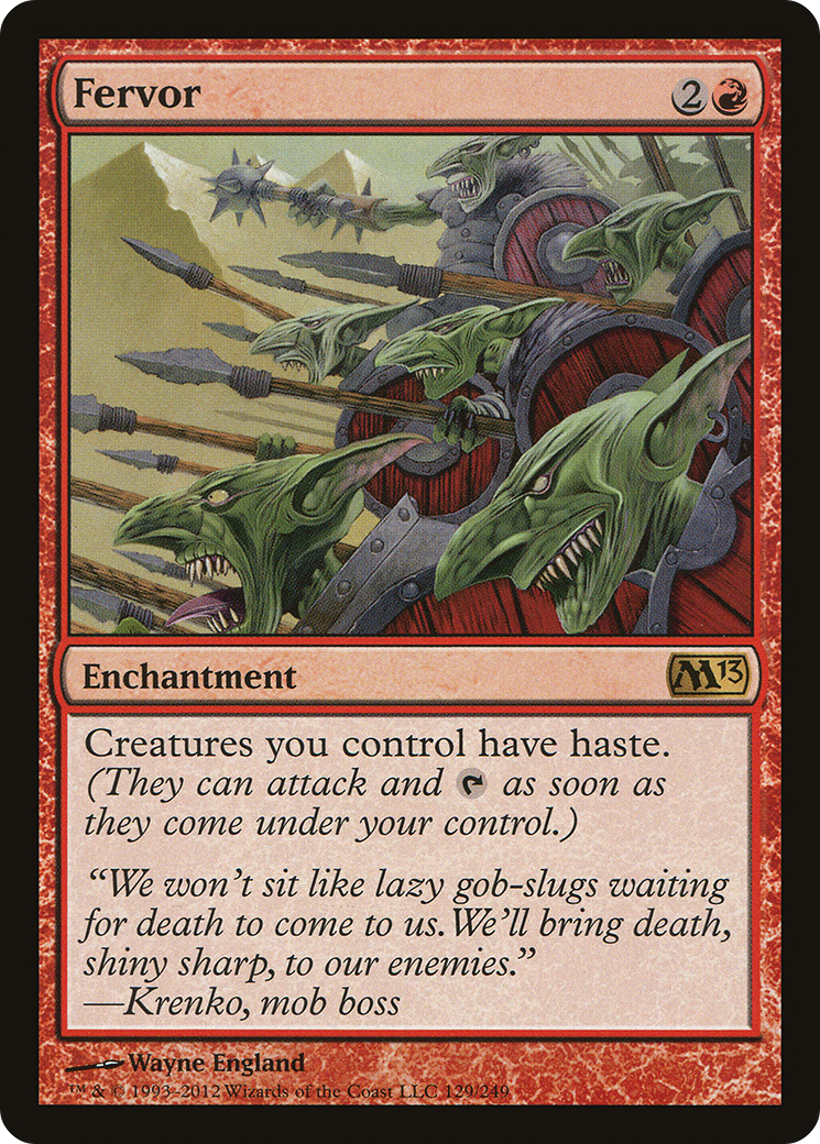 Fervor (M13-129) - Magic 2013 Foil