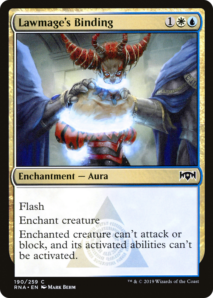 Lawmage's Binding (RNA-190) - Ravnica Allegiance Foil