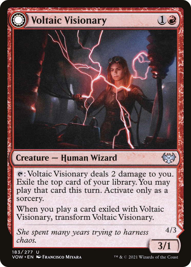 Voltaic Visionary (VOW-183) - Innistrad: Crimson Vow: (Double Faced Transform)