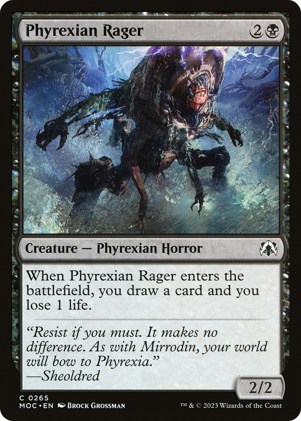 Phyrexian Rager (MOC-265) - March of the Machine Commander