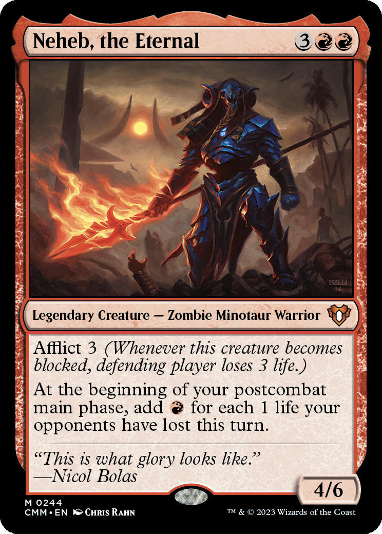 Neheb, the Eternal (CMM-244) - Commander Masters Foil