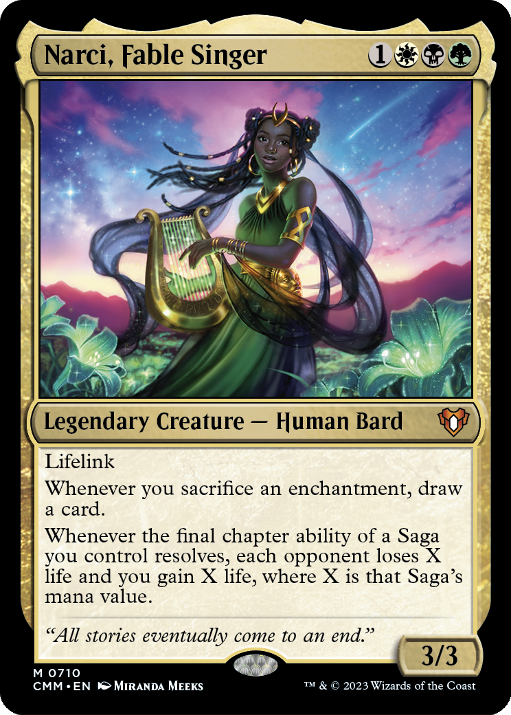 Narci, Fable Singer (CMM-710) - Commander Masters Foil