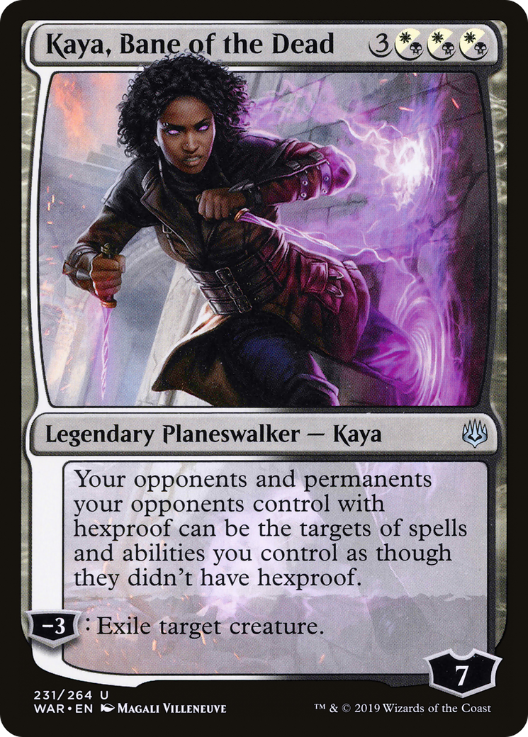 Kaya, Bane of the Dead (WAR-231) - War of the Spark Foil