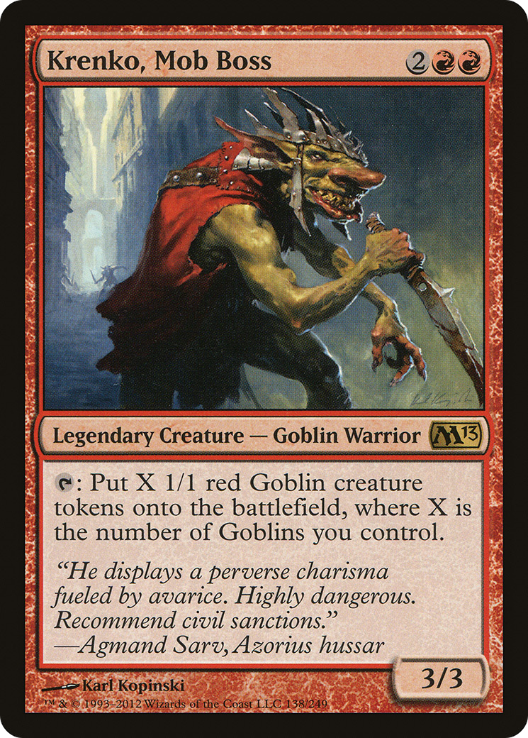 Krenko, Mob Boss (M13-138) - Magic 2013