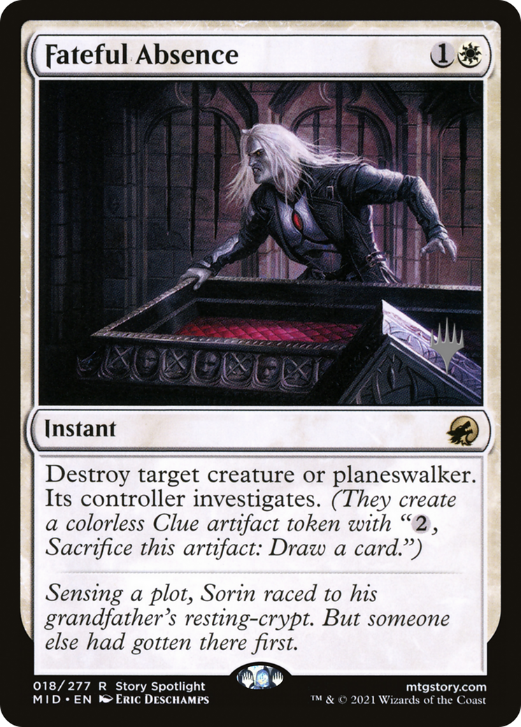 Fateful Absence (PPMID-018) - Innistrad: Midnight Hunt Promos Foil
