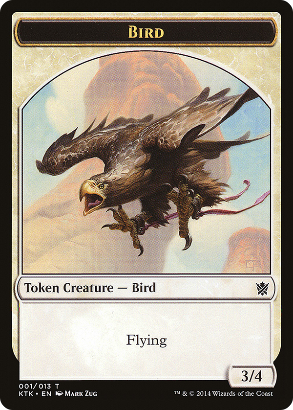 Bird Token (KTK-001) - Khans of Tarkir Tokens