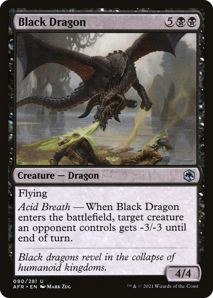 Black Dragon (AFR-090) - Adventures in the Forgotten Realms