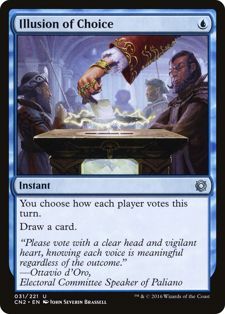 Illusion of Choice (CN2-031) - Conspiracy: Take the Crown Foil