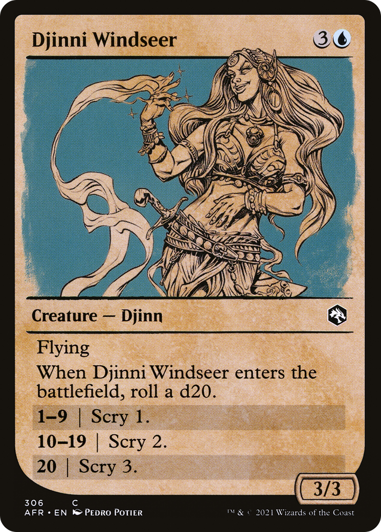 Djinni Windseer (Showcase) (AFR-306) - Adventures in the Forgotten Realms: (Showcase) Foil