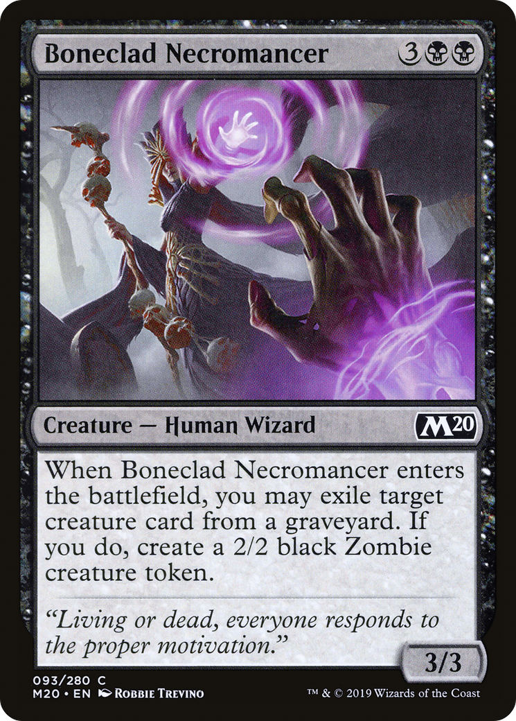 Boneclad Necromancer (M20-093) - Core Set 2020