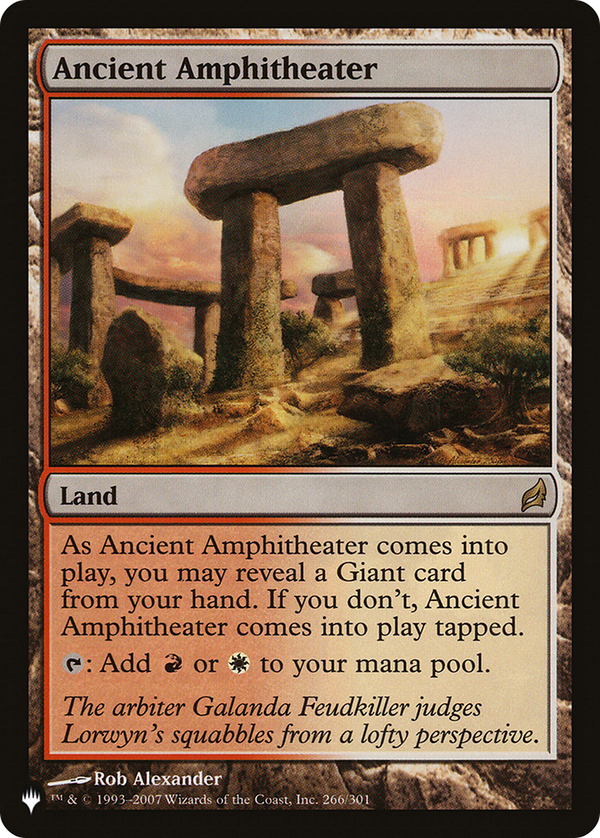 Ancient Amphitheater (LIST-266/301) - The List
