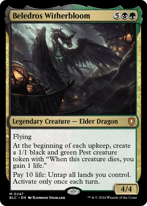 Beledros Witherbloom (BLC-247) - Bloomburrow Commander