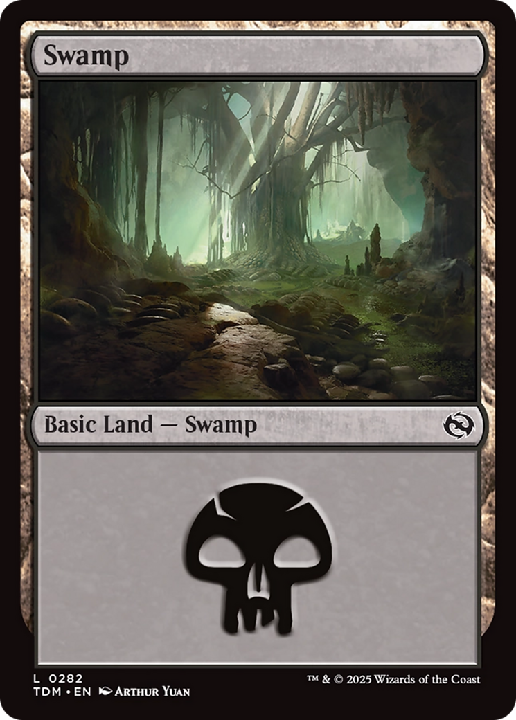 Swamp (0282) (TDM-282) - Tarkir: Dragonstorm Foil
