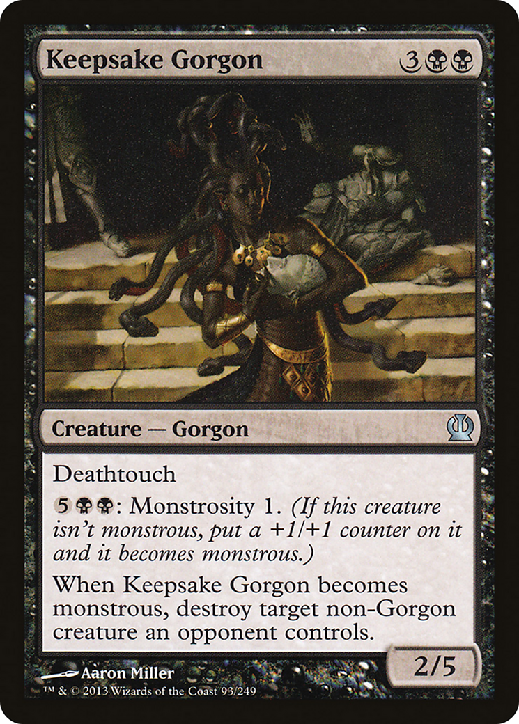 Keepsake Gorgon (THS-093) - Theros Foil
