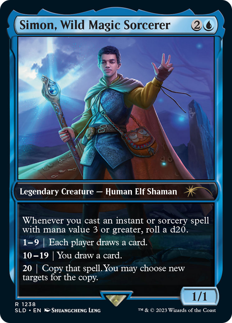 Simon, Wild Magic Sorcerer (SLD-1238) - Secret Lair Drop / Simon, Wild Magic Sorcerer Foil