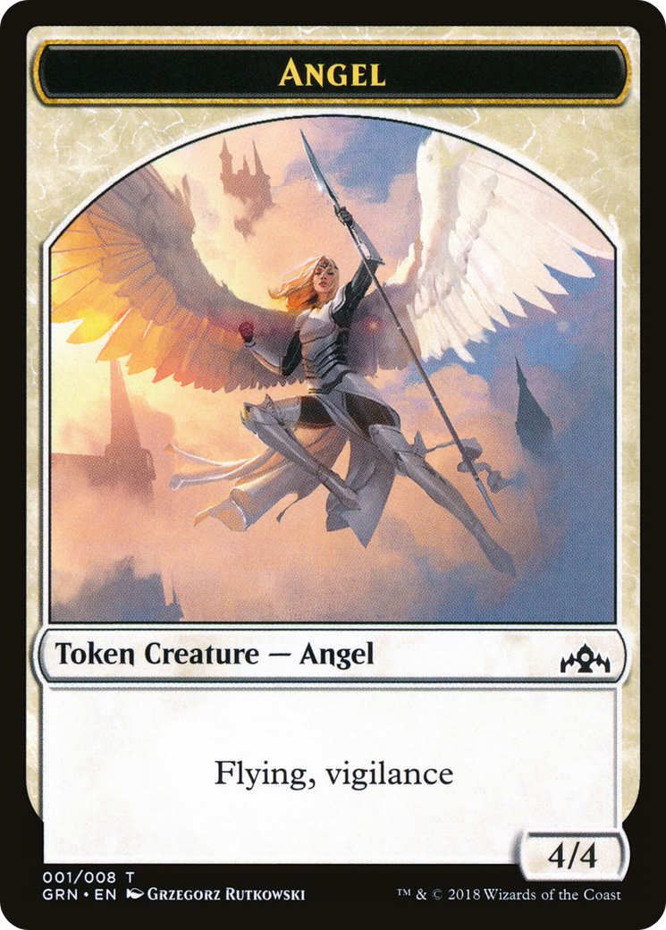 Angel Token (GRN-001) - Guilds of Ravnica Tokens