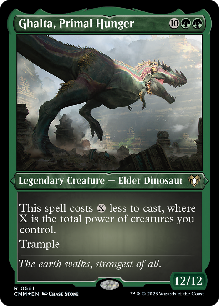 Ghalta, Primal Hunger (Foil Etched) (CMM-561) - Commander Masters Foil