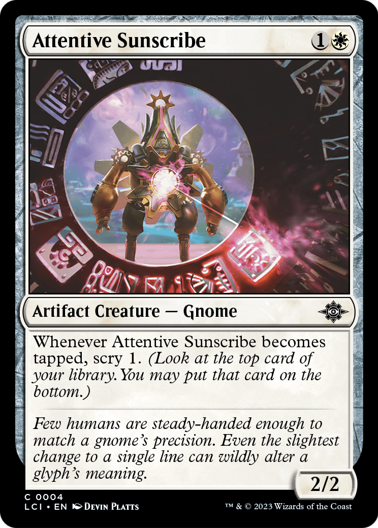 Attentive Sunscribe (LCI-004) - The Lost Caverns of Ixalan