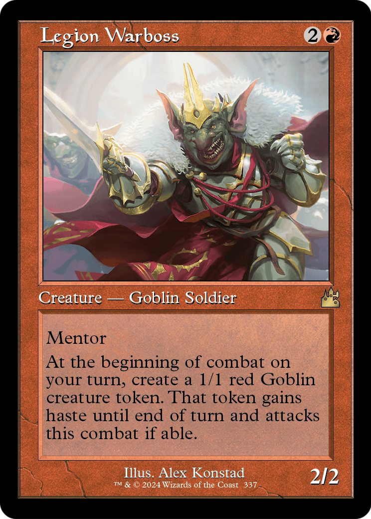 Legion Warboss (Retro Frame) (RVR-337) - Ravnica Remastered Foil