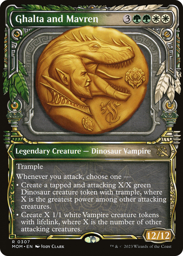 Ghalta and Mavren (Showcase) (MOM-307) - March of the Machine: (Showcase) Foil
