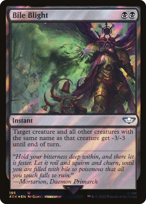 Bile Blight (Surge Foil) (40K-195) - Warhammer 40,000 Commander Foil