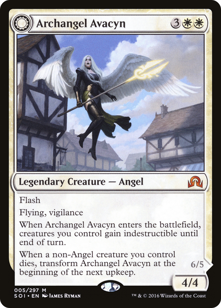 Archangel Avacyn (SOI-005) - Shadows over Innistrad: (Double Faced Transform) Foil