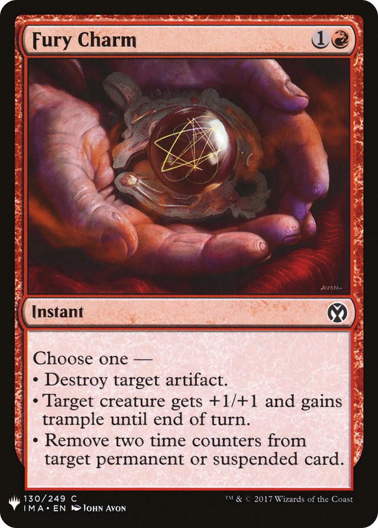 Fury Charm (LIST-130) - The List