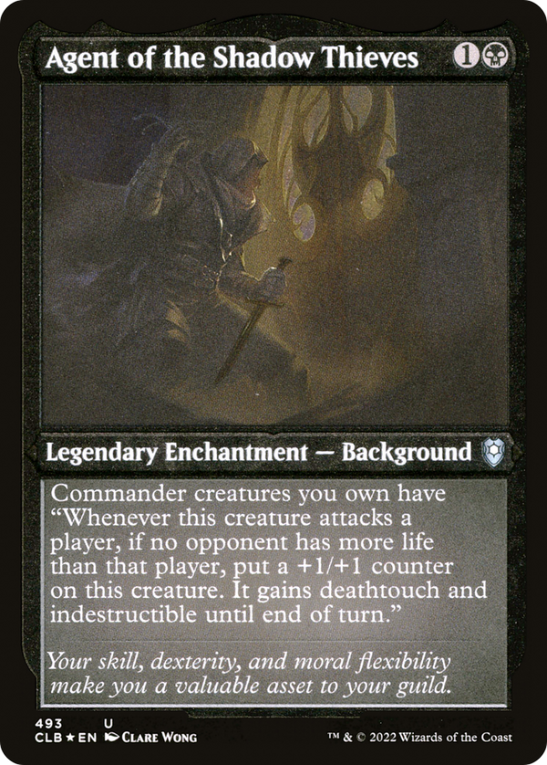 Agent of the Shadow Thieves (Foil Etched) (CLB-493) - Commander Legends: Battle for Baldur's Gate Foil