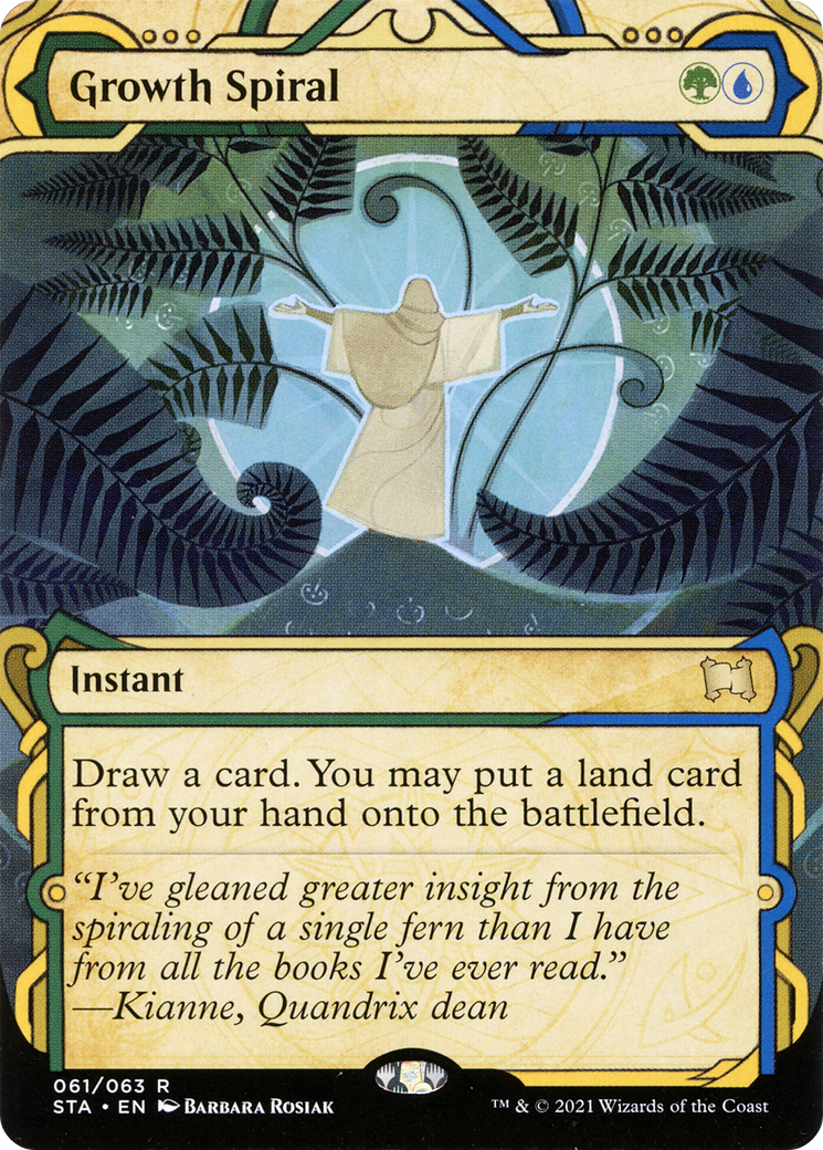 Growth Spiral (STA-061) - Strixhaven Mystical Archive: (Showcase) (Borderless)