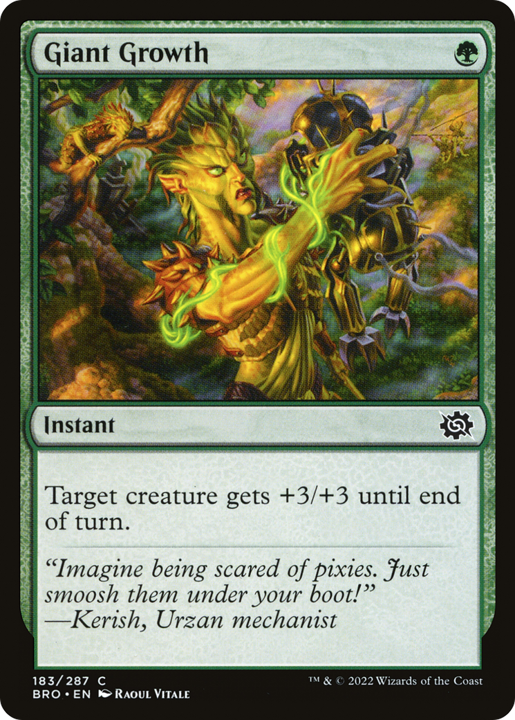 Giant Growth (BRO-183) - The Brothers' War Foil